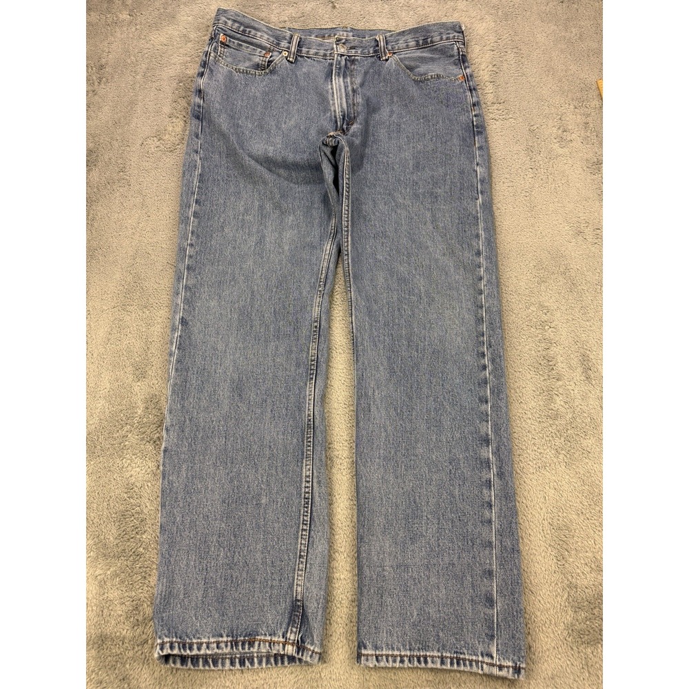 Levis 505 Jeans Men‎ 40x34 Blue Regular Fit Perfect Fade Denim Straight